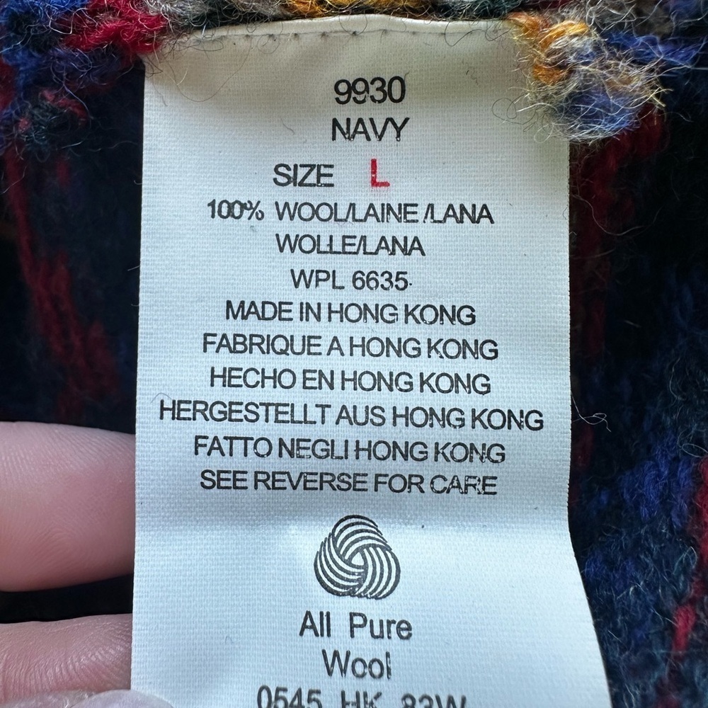 Woolrich Vintage Sweater Vest L - Picture 10 of 12